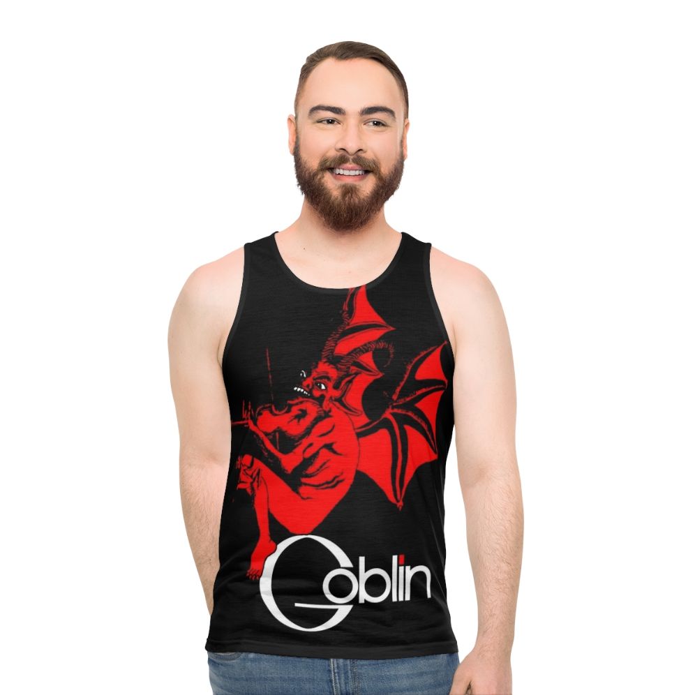 Goblin unisex tank top with a magical design