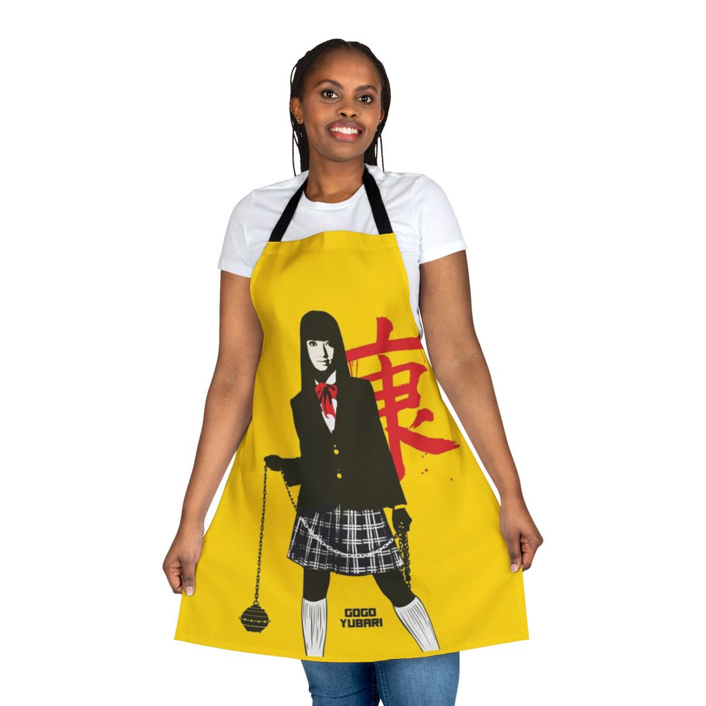 Apron featuring the iconic character Gogo Yubari from the film Kill Bill