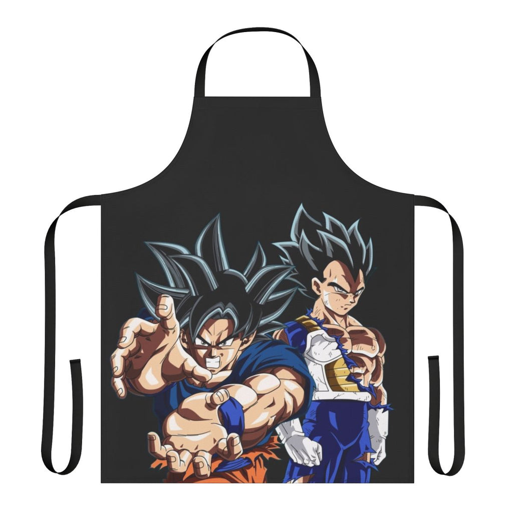 Goku and Vegeta inspired apron with fan art design