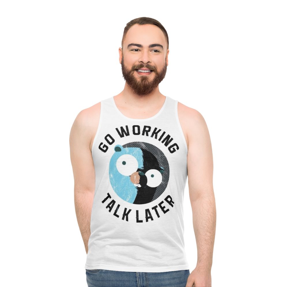 Golang Gopher Go Language Programming Unisex Tank Top