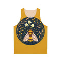 Gold bees unisex tank top