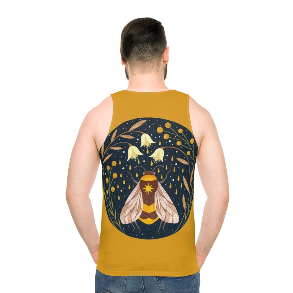 Gold bees unisex tank top