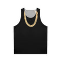 Gold chain unisex tank top