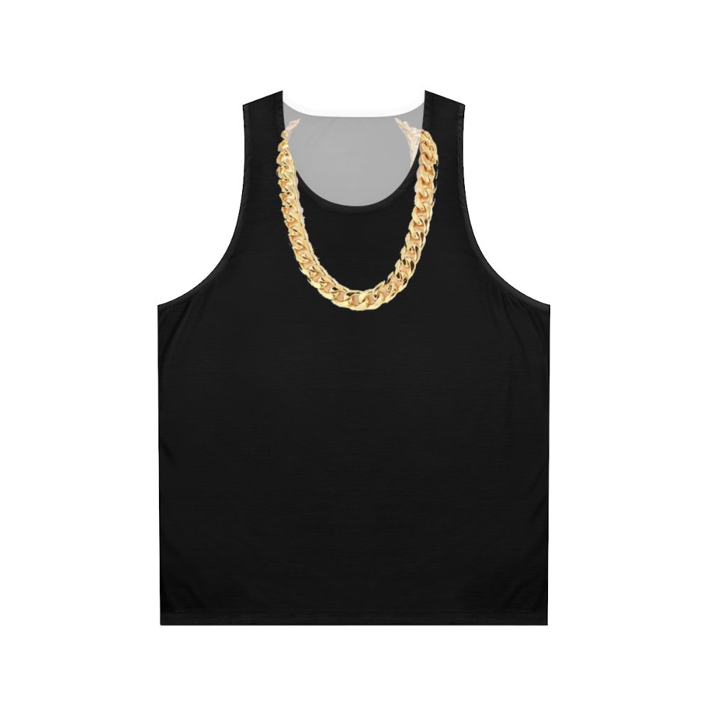 Gold chain unisex tank top