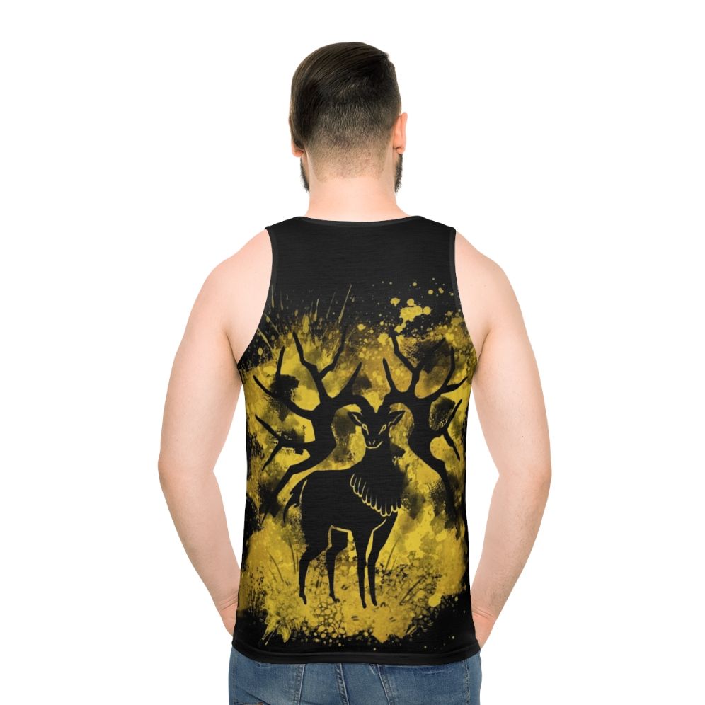 Golden Deer Splatter Unisex Tank Top