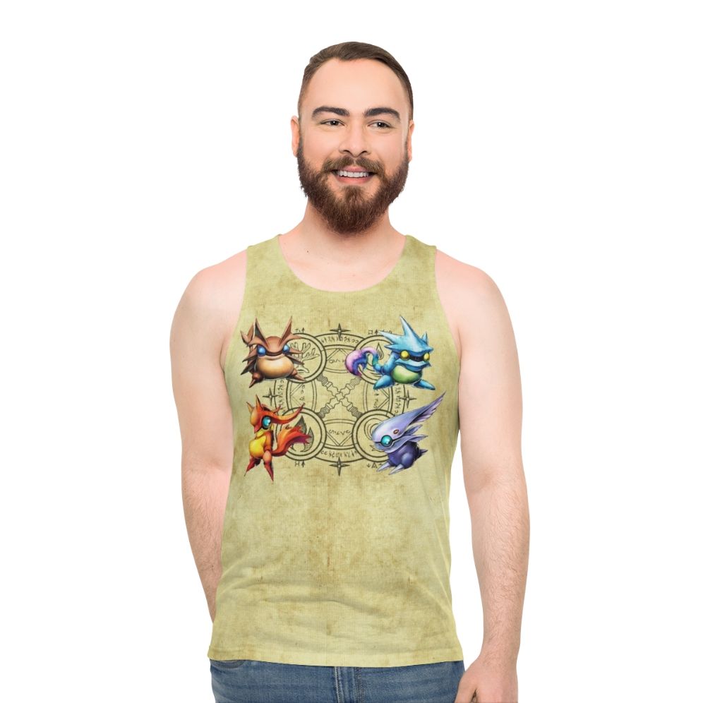 Golden Sun Djinn Unisex Tank Top