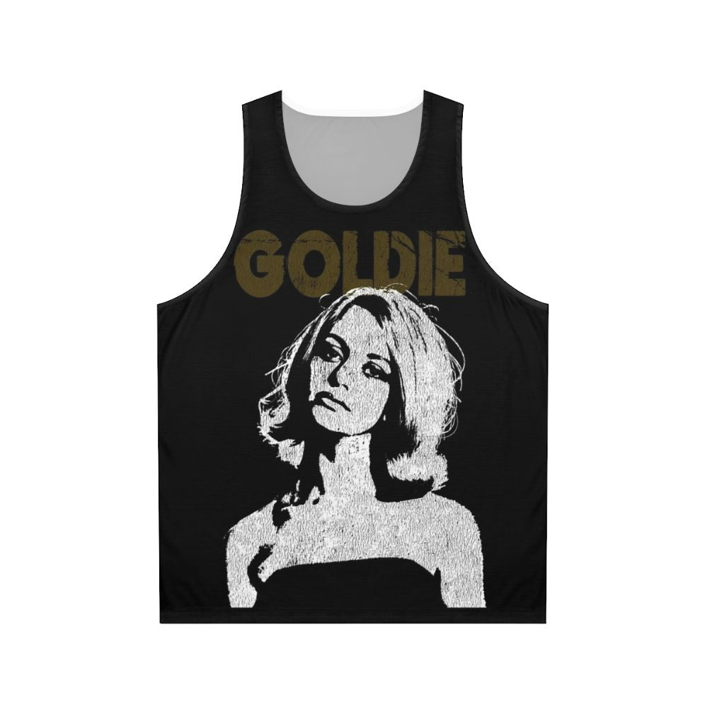 Goldie Unisex Tank Top in 60s Fashion Style