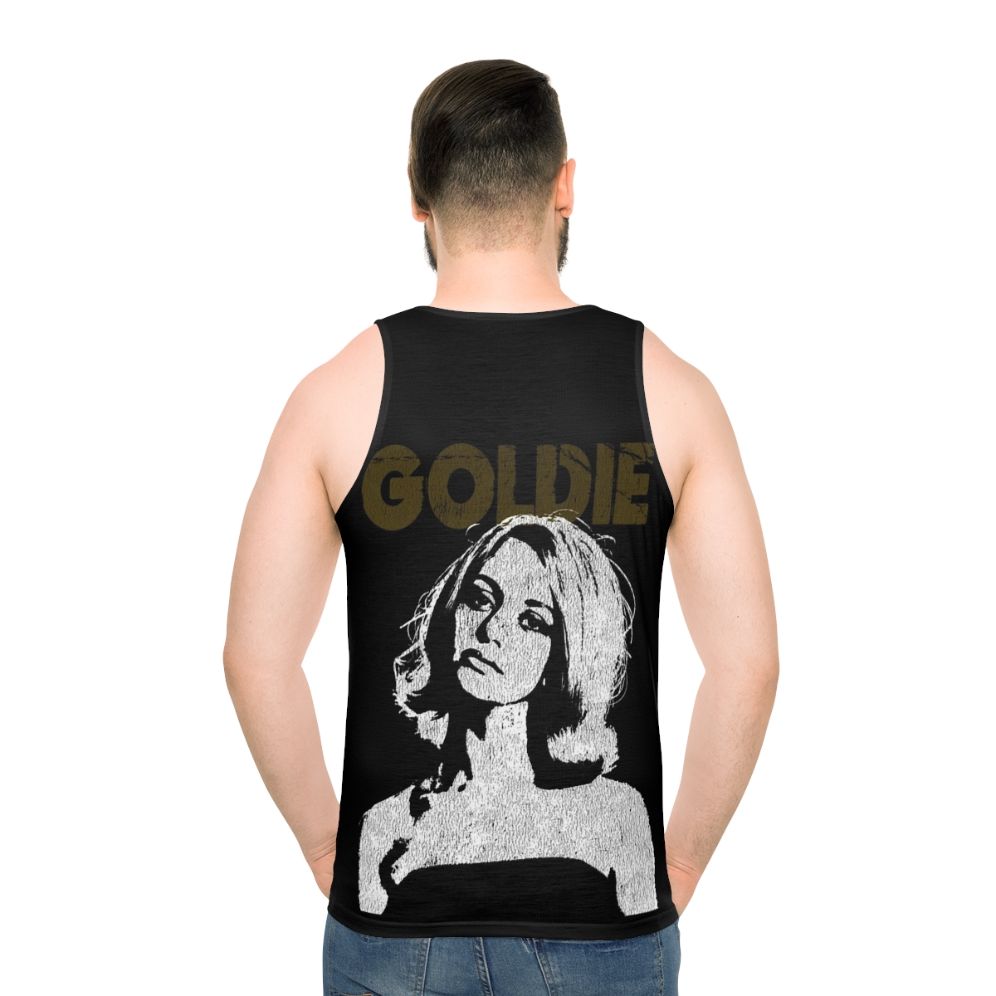 Goldie Unisex Tank Top in 60s Fashion Style