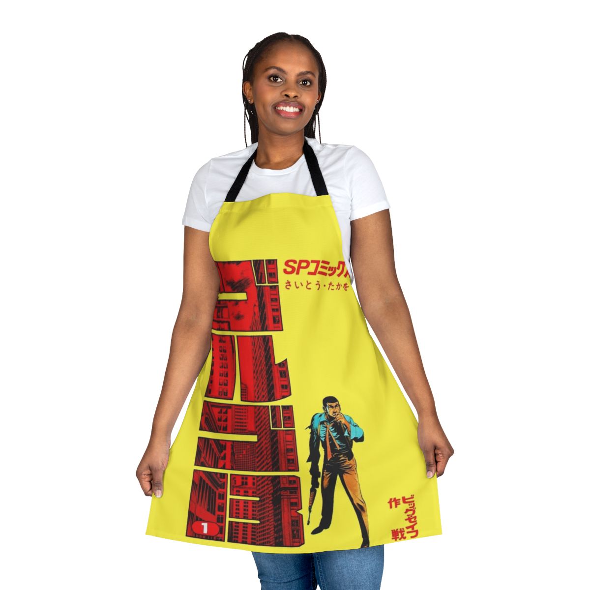 Stylish Golgo 13 inspired apron for anime and manga enthusiasts