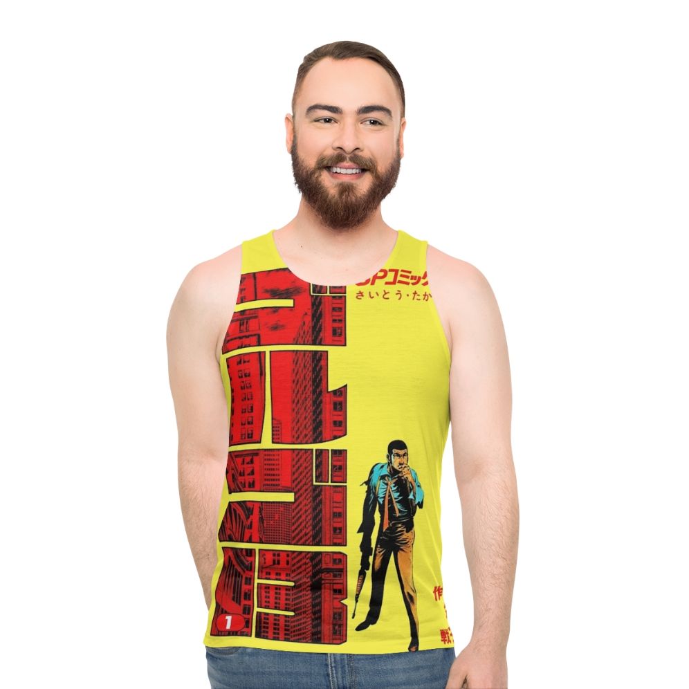 Golgo 13 manga inspired unisex tank top