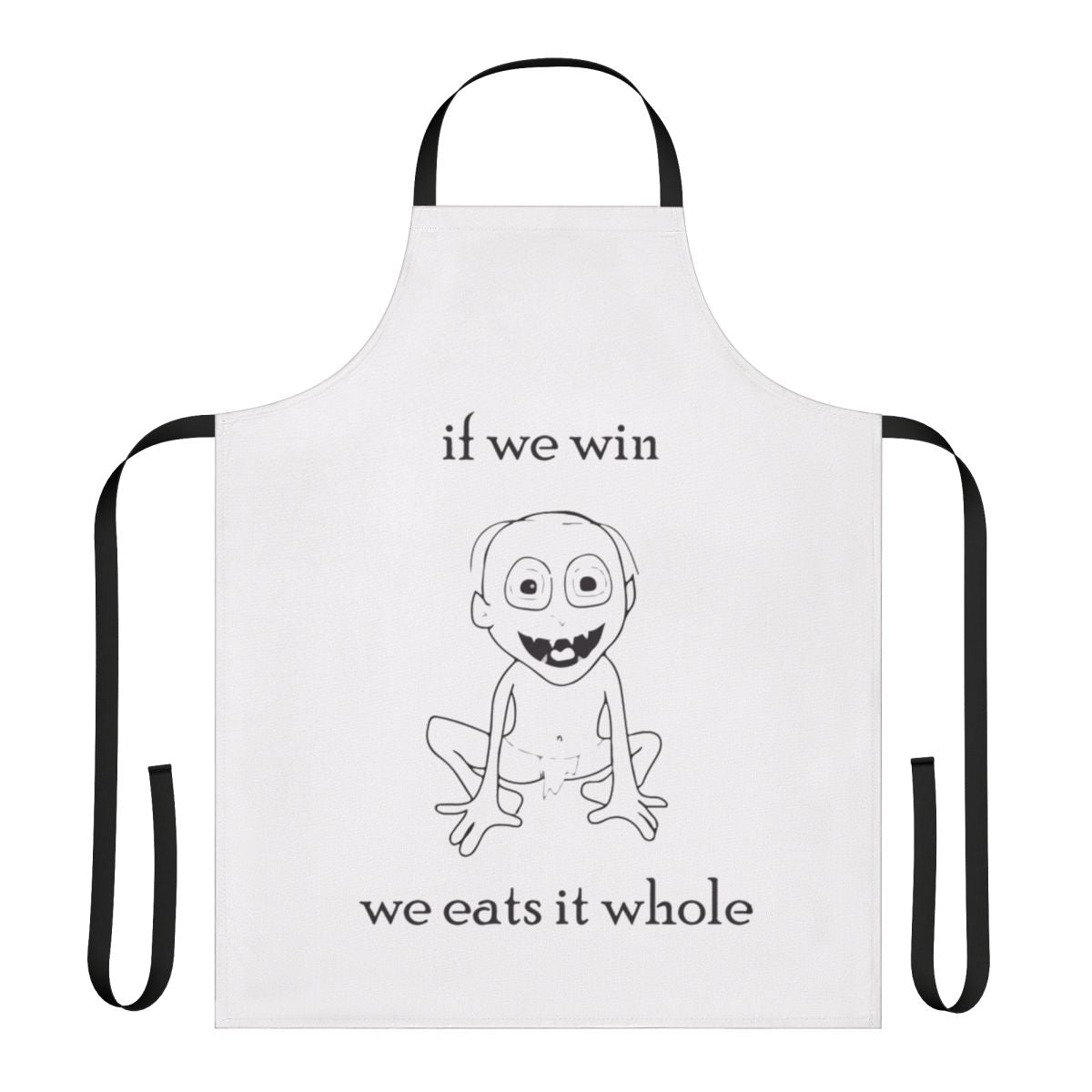 Gollum T-shirt and Apron with Lord of the Rings Inspired Design