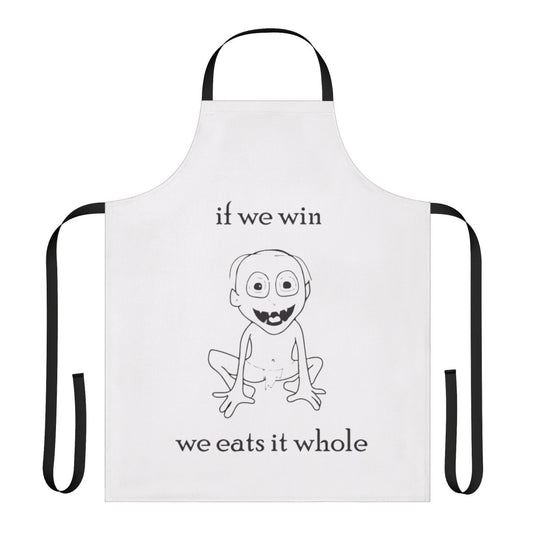 Gollum T-shirt and Apron with Lord of the Rings Inspired Design
