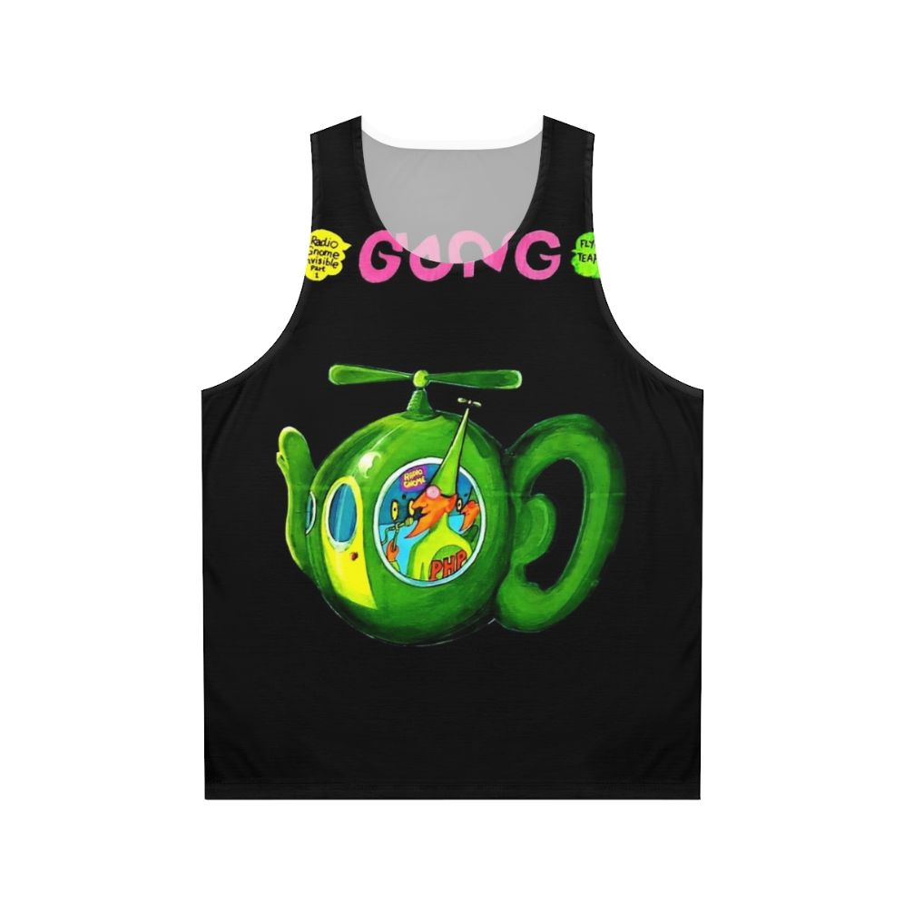 Gong "Flying Teapot" Unisex Tank Top with Vintage Album Art