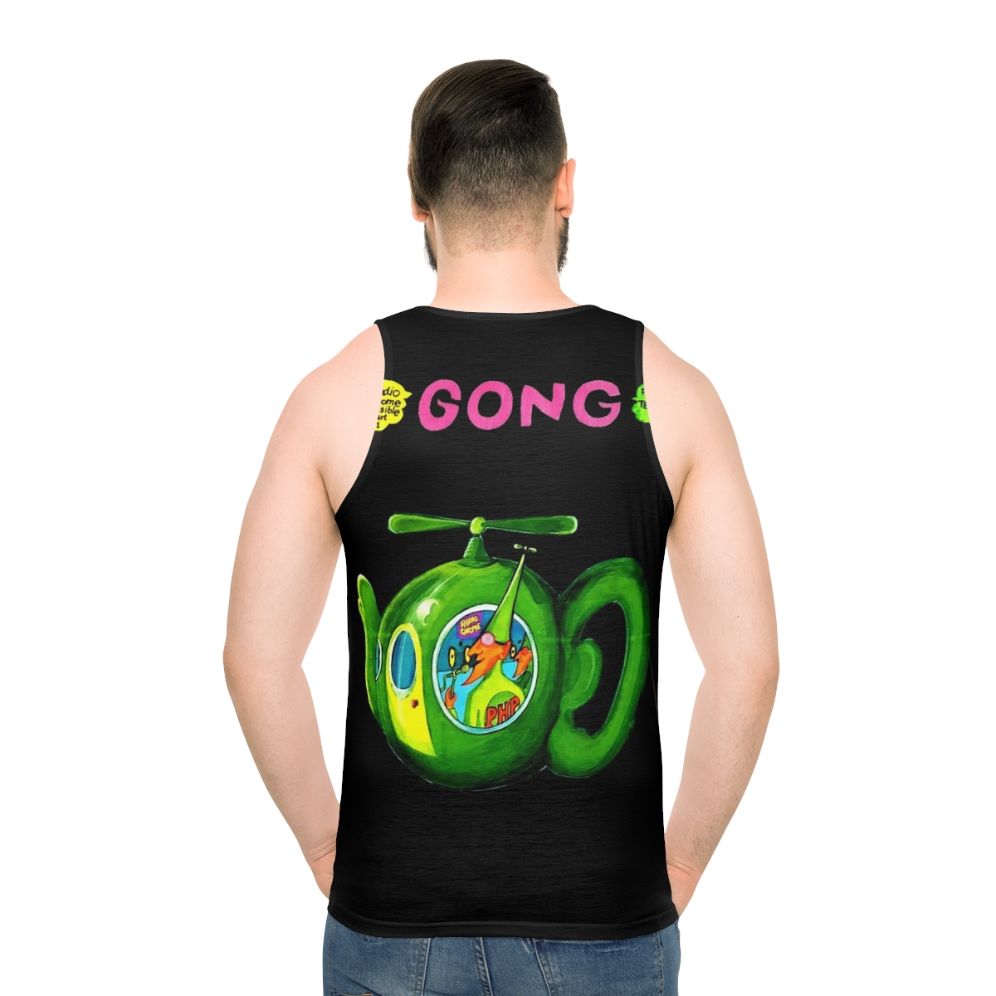 Gong "Flying Teapot" Unisex Tank Top with Vintage Album Art