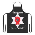 Stylized apron featuring the iconic Hunter S. Thompson "sheriff" logo and psychedelic elements