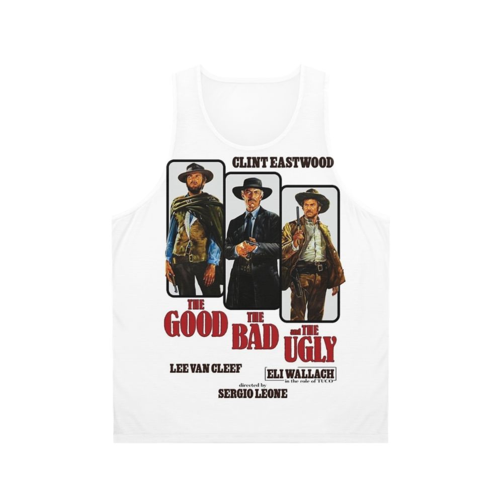 Good, Bad, Ugly Unisex Tank Top featuring Clint Eastwood from Spaghetti Western