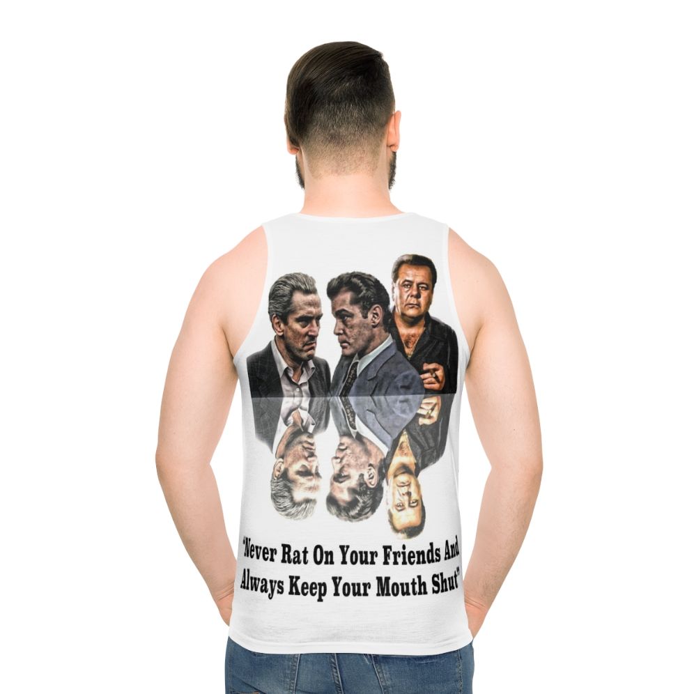 Goodfellas "Never Rat On Your Friends" movie-themed unisex tank top