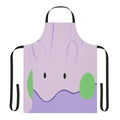 A high-quality apron featuring the adorable Pokemon character Goomy, perfect for cooking and kitchen activities.