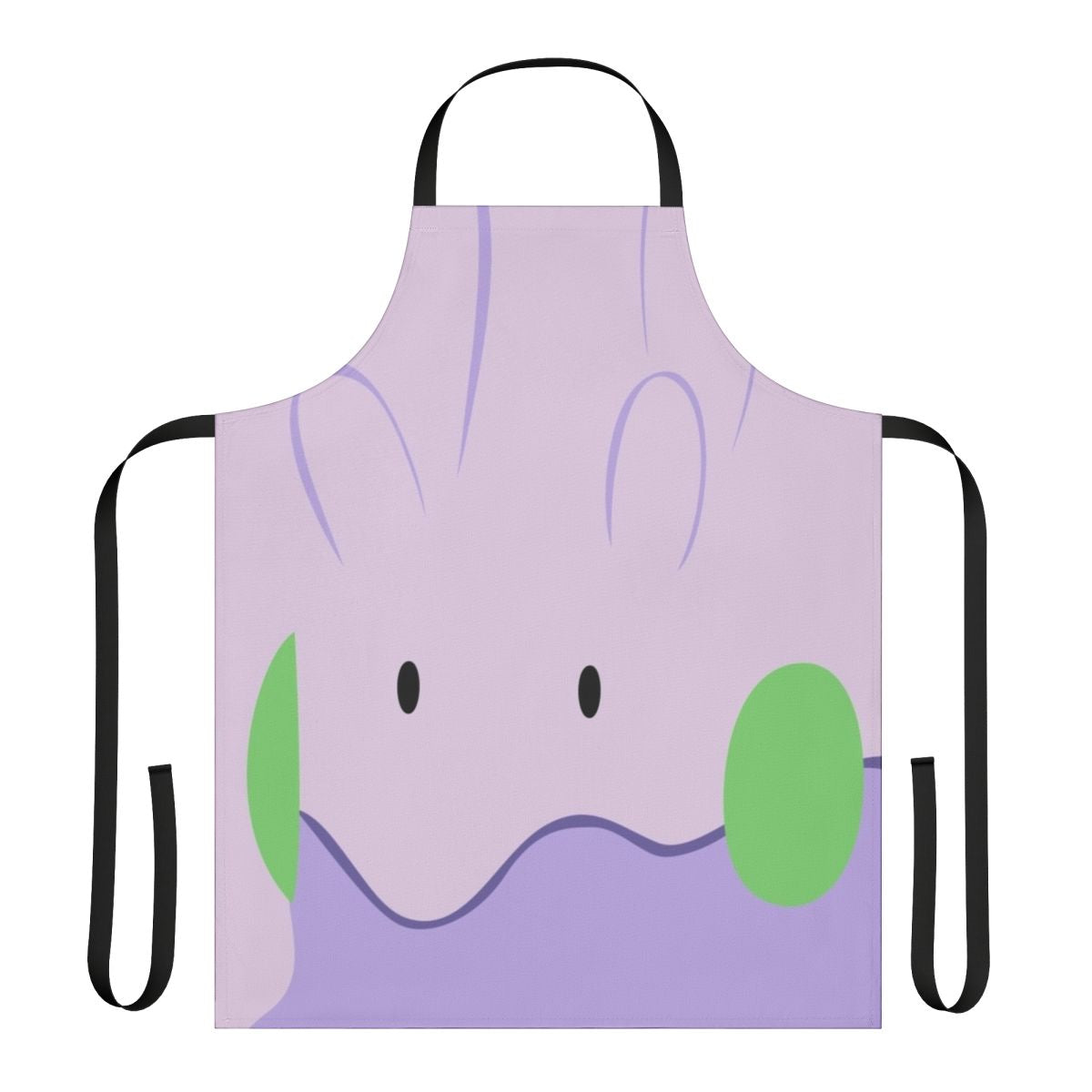 A high-quality apron featuring the adorable Pokemon character Goomy, perfect for cooking and kitchen activities.
