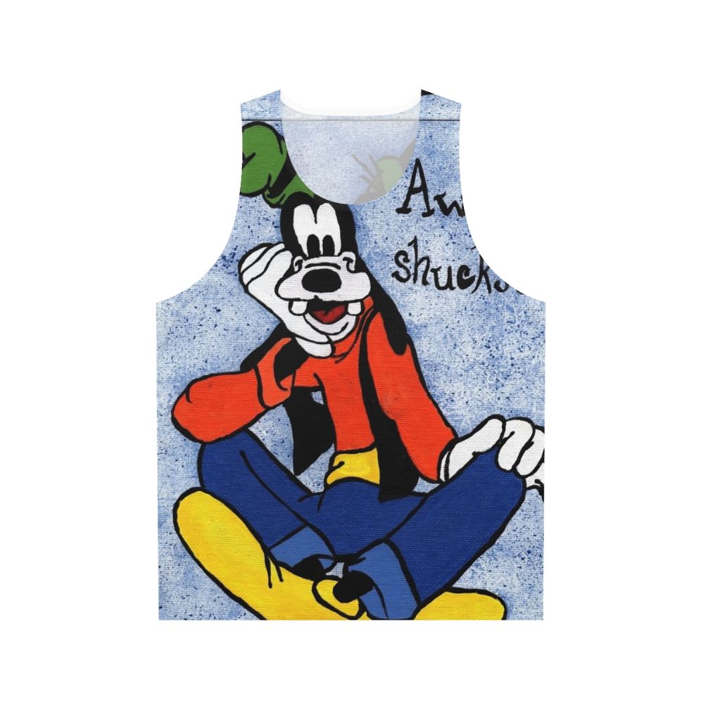 Goofy cartoon unisex tank top