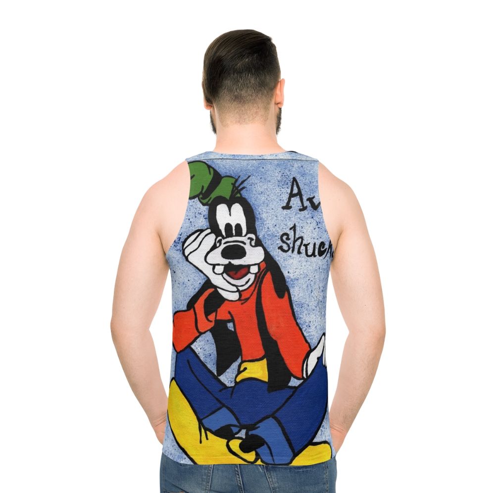 Goofy cartoon unisex tank top