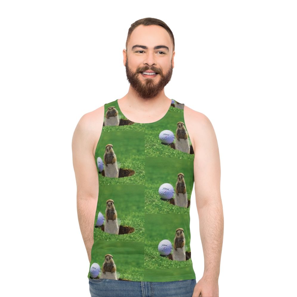 Gopher Golf Caddyshack Unisex Golf Tank Top