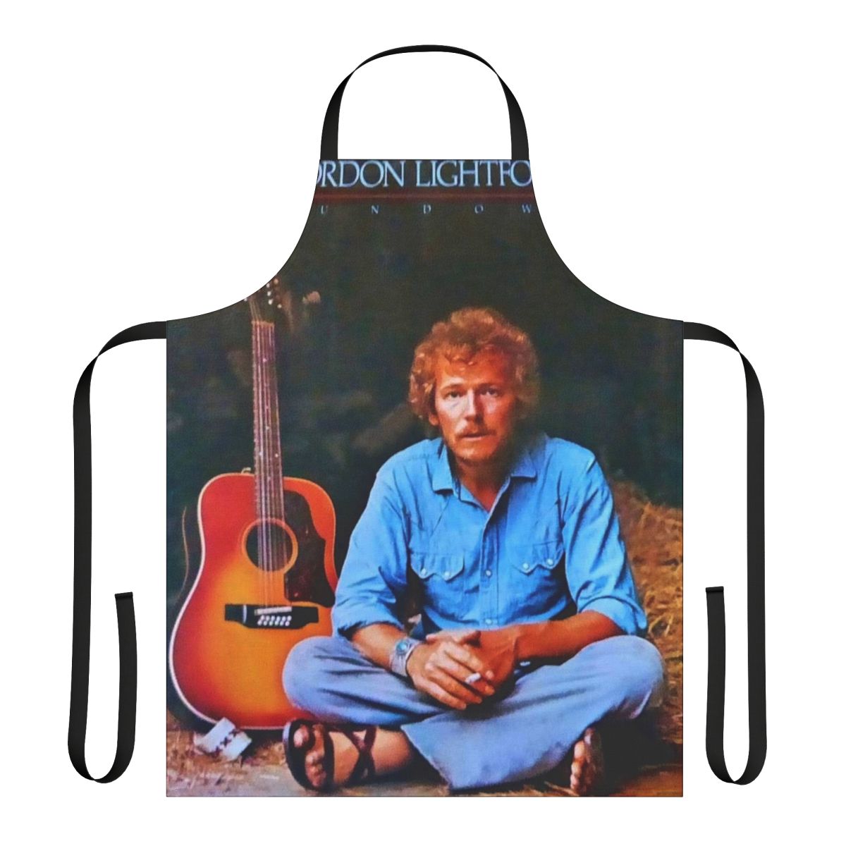 Apron featuring the album cover art for Gordon Lightfoot's "Sundown" album