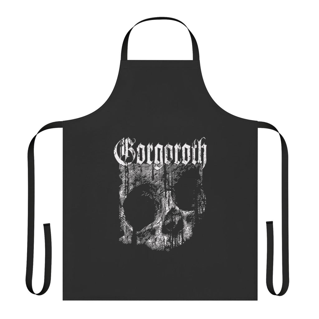 Gorgoroth themed black metal apron with iconic band logo