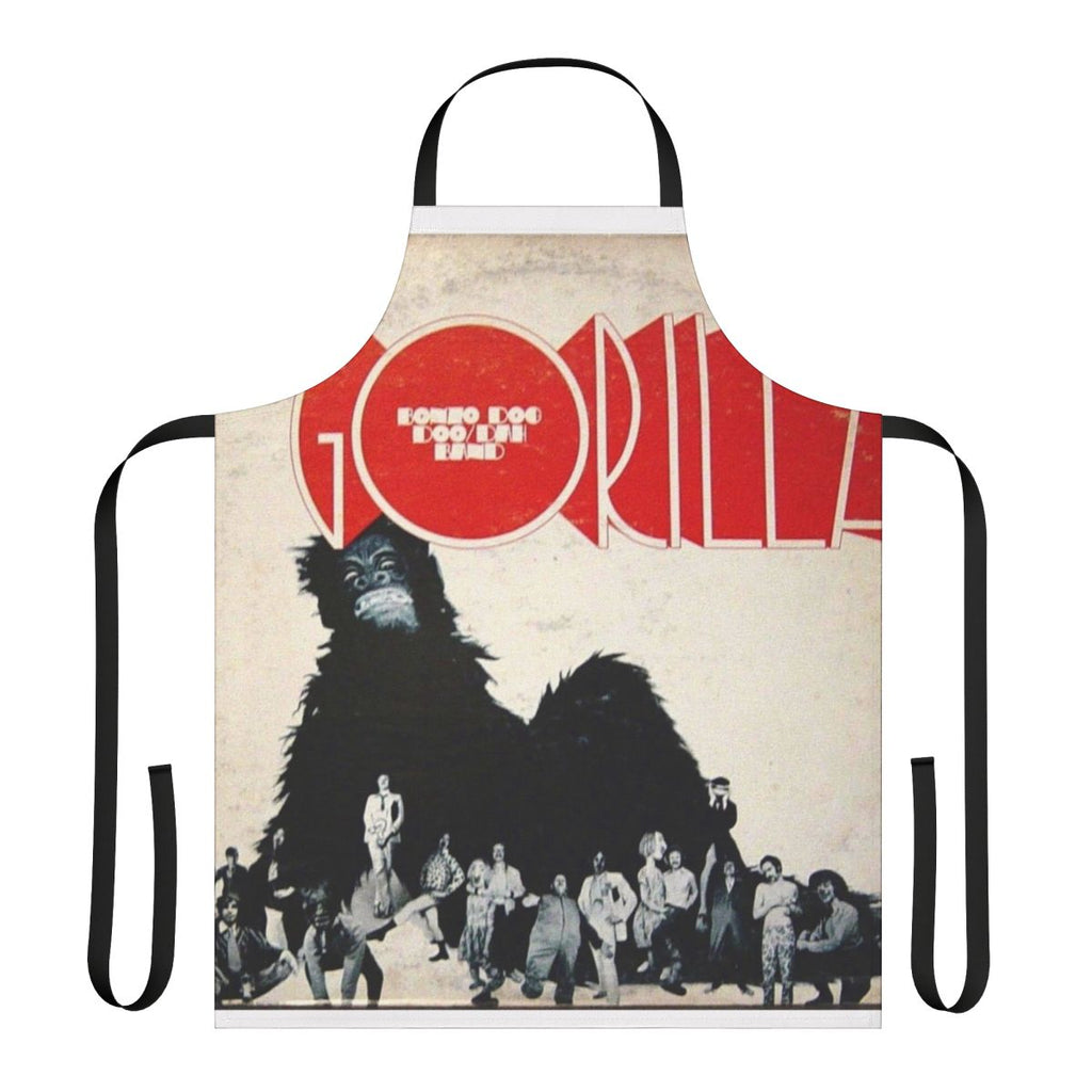 Gorilla-themed apron with Bonzo Dog Doo-Dah Band motif