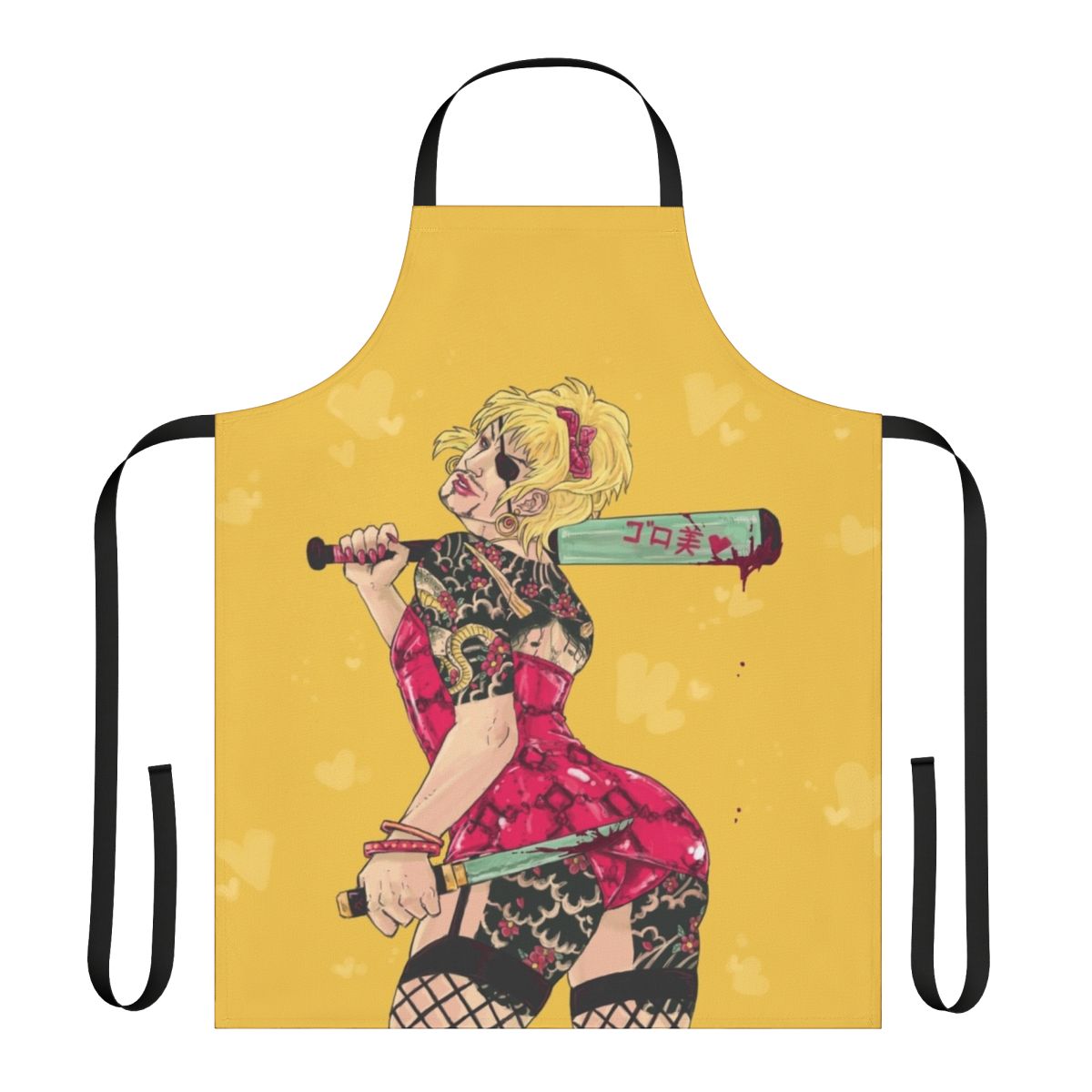 Goromi inspired apron with Majima Goro and Ryu ga Gotoku design