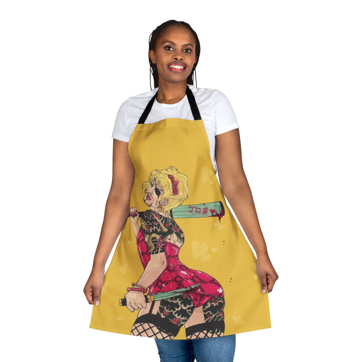 Goromi inspired apron with Majima Goro and Ryu ga Gotoku design
