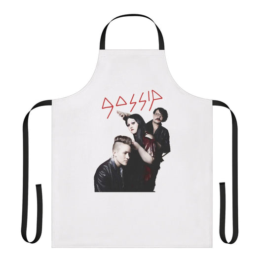 Gossip band-inspired alternative apron with a stylish and retro design for music enthusiasts.