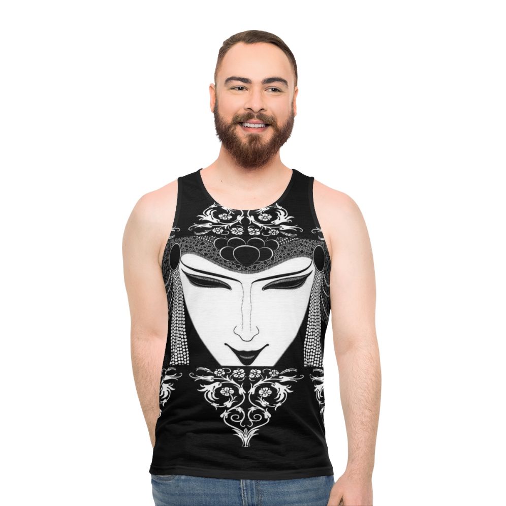 Goth inspired Aubrey Beardsley tank top