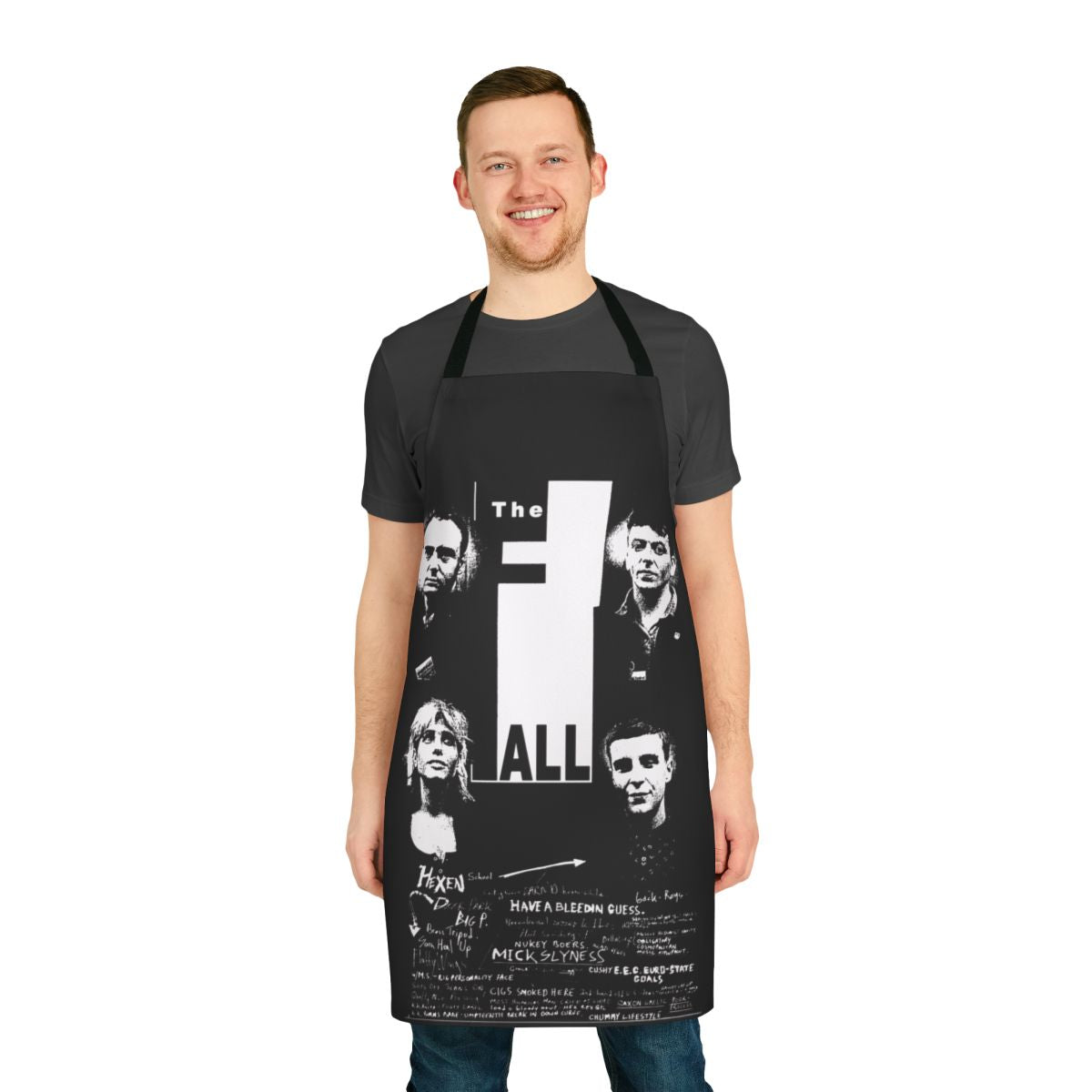 Goth-inspired apron for music fans