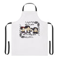 South Park-inspired goth apron with "Life Is Pain" text and gothic imagery
