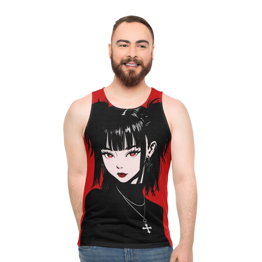 Gothic anime unisex tank top