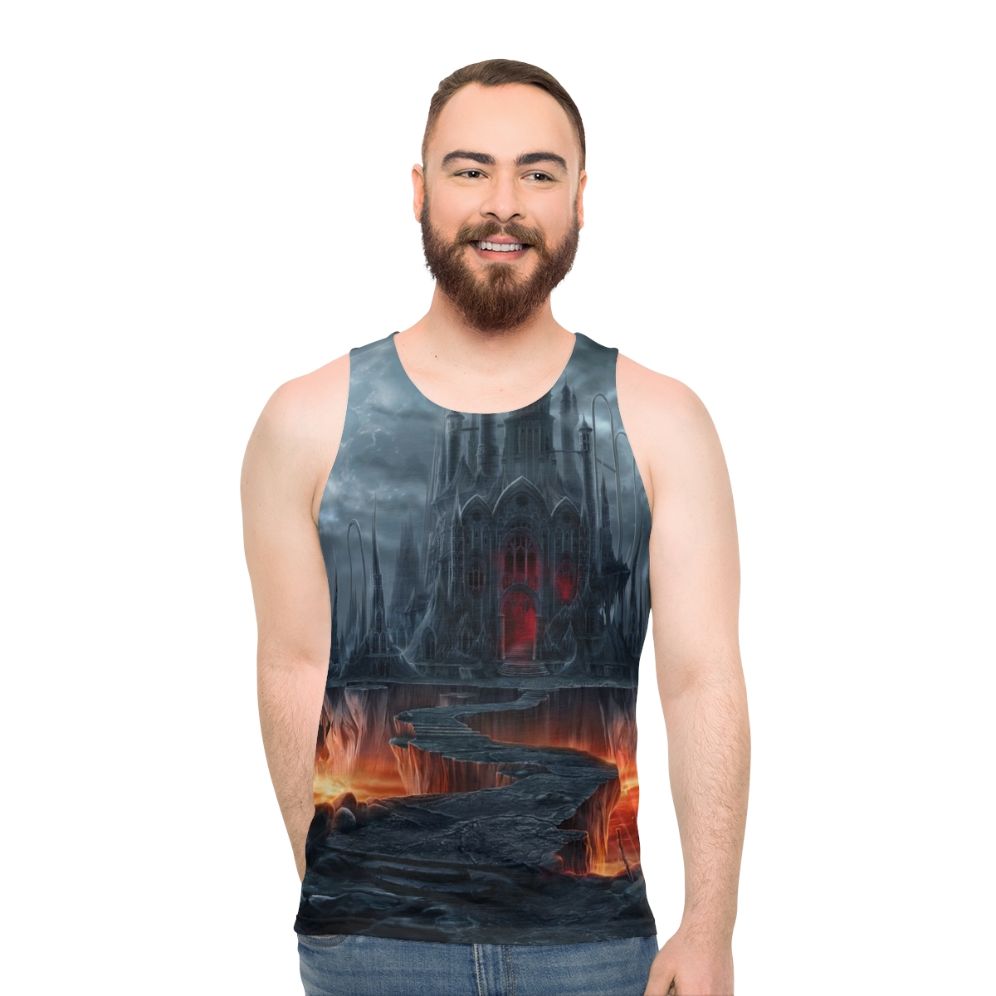 Gothic Dark Castle Unisex Tank Top