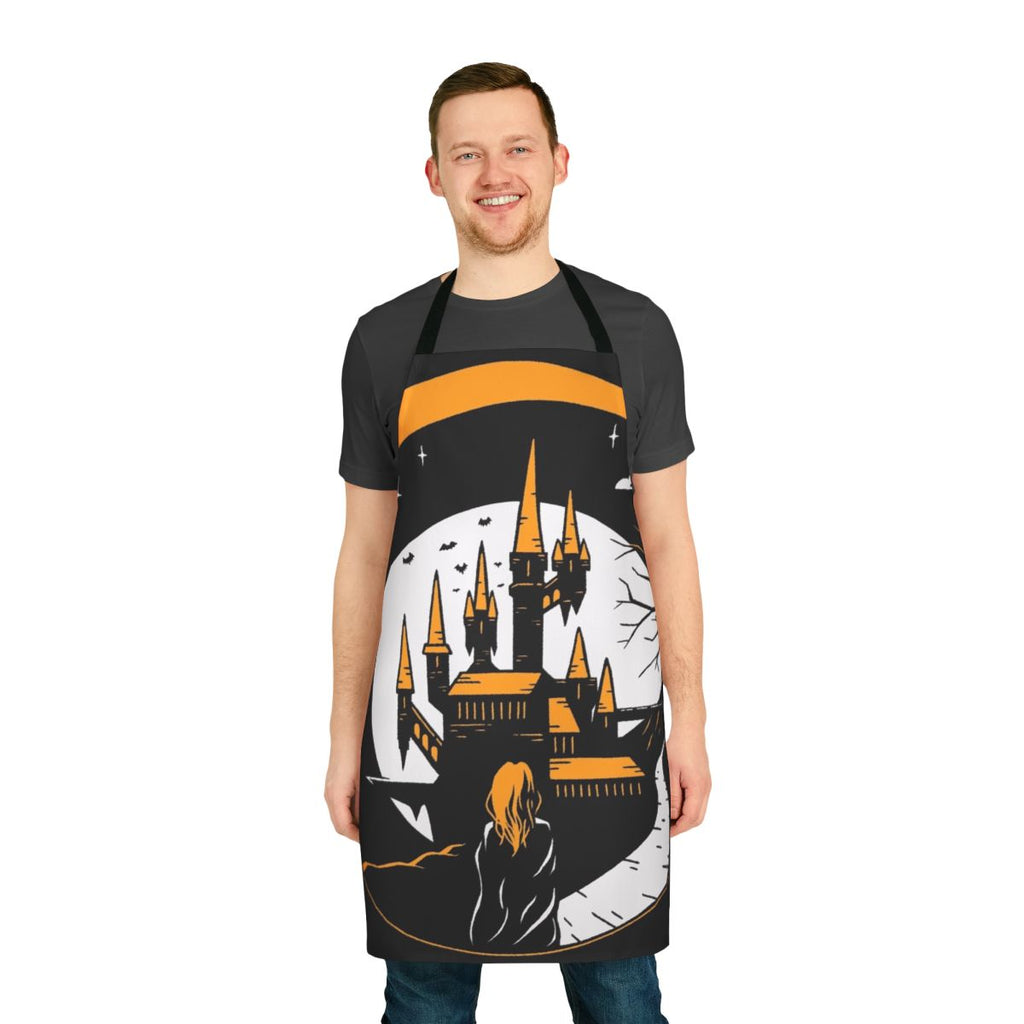 Stylish apron featuring Castlevania's Alucard in a gothic fantasy design