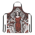 Gothic-style apron featuring imagery of the moon goddess Hecate