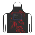 Spooky retro-style apron with Castlevania-inspired pixel art design