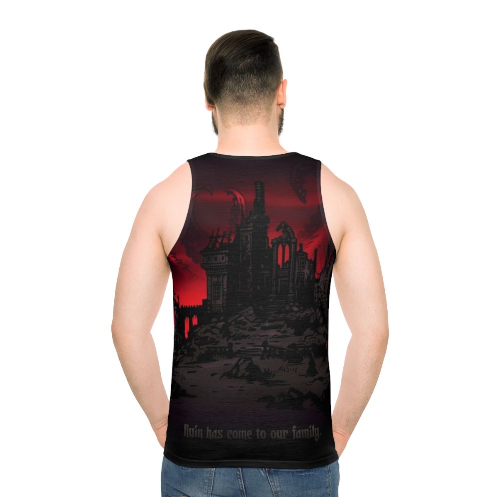 Gothic Lovecraft inspired unisex tank top with occult and dark fashion design