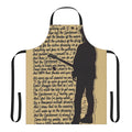 Gothic rock and post punk inspired lullaby pattern apron
