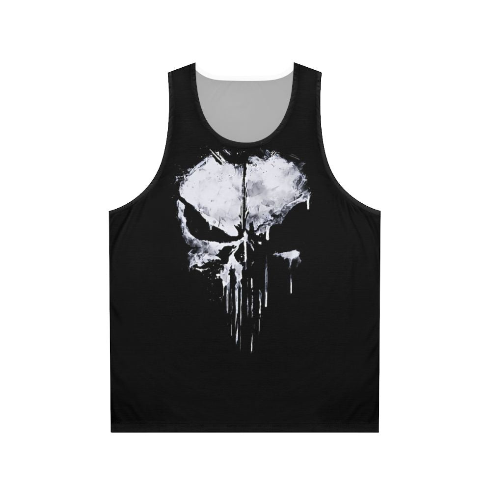 Gothic skull unisex tank top