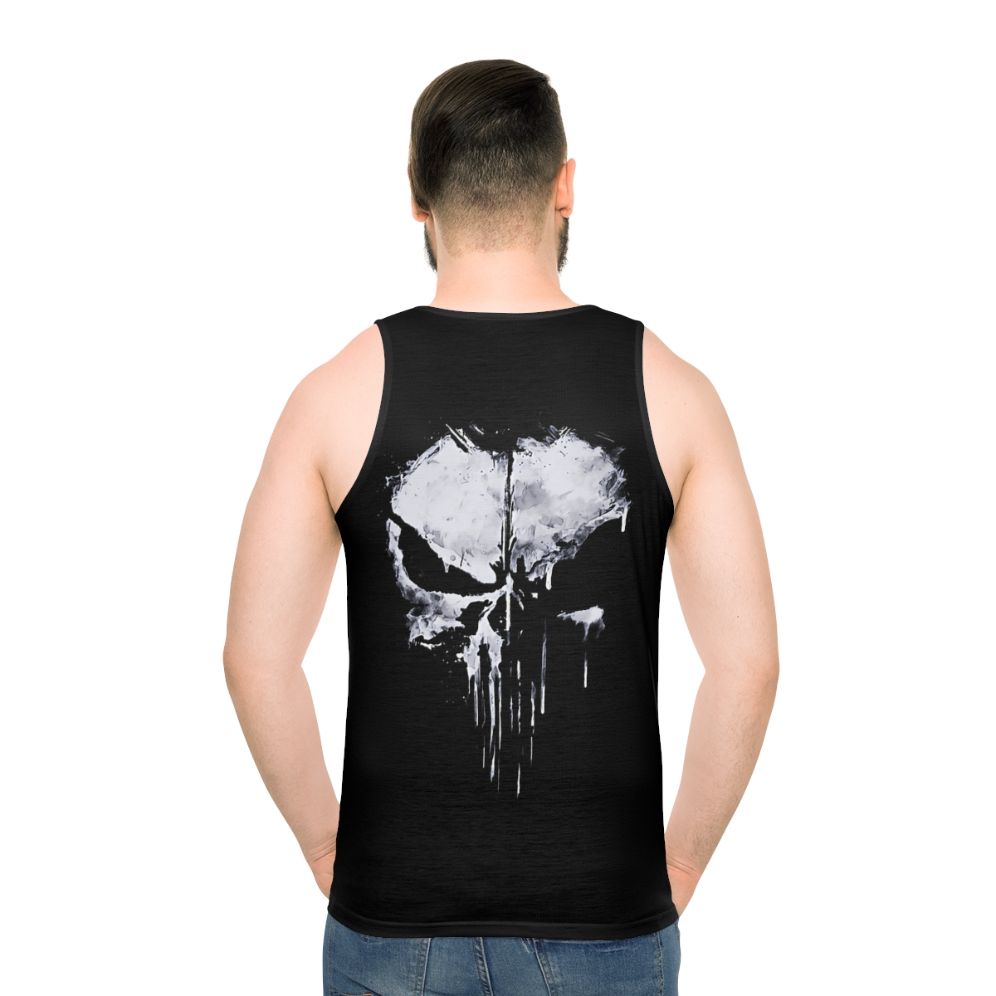 Gothic skull unisex tank top