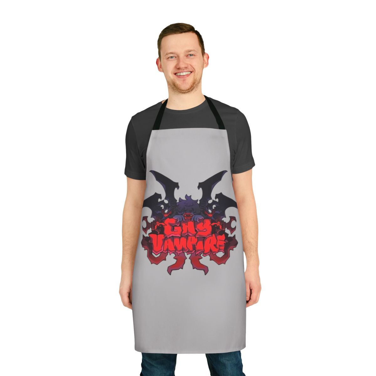 Gothic-style vampire-themed apron for the kitchen or dining room