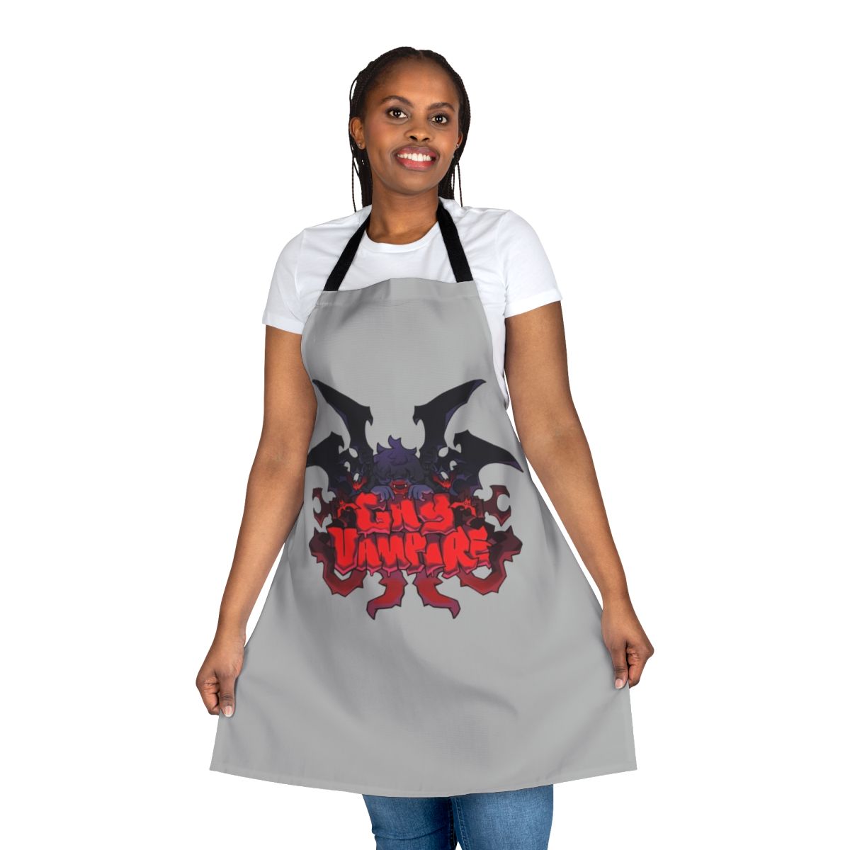 Gothic-style vampire-themed apron for the kitchen or dining room