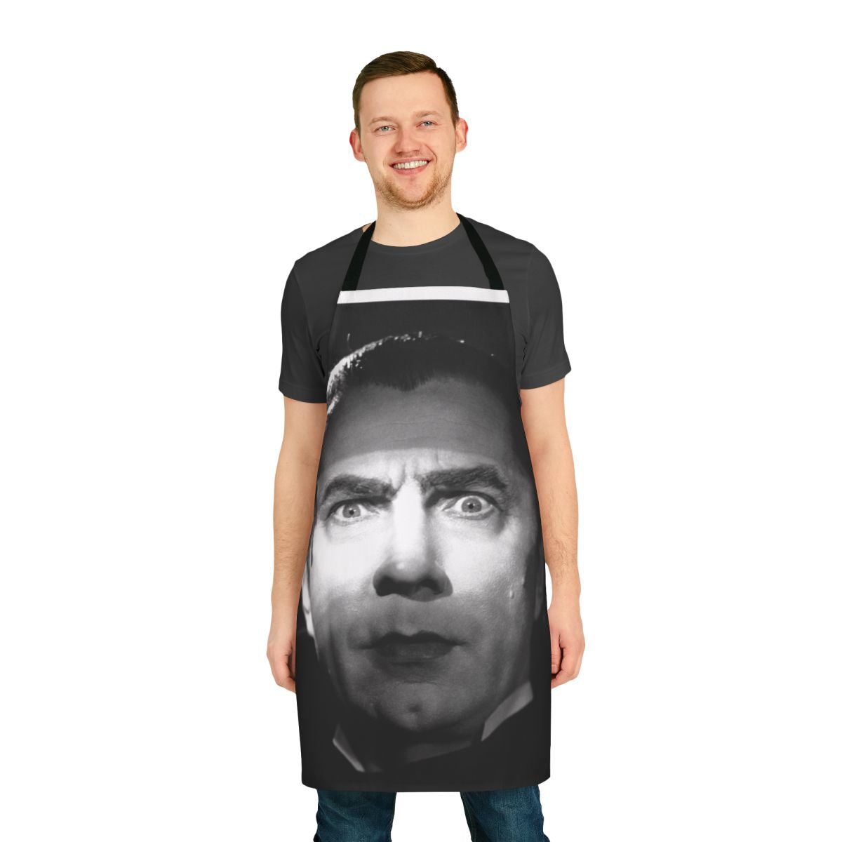 Bela Lugosi Dracula-inspired gothic vampire horror apron