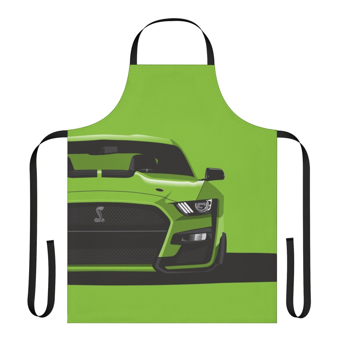 Grabber Lime Muscle Car Apron with Shelby GT 500 Inspired Design
