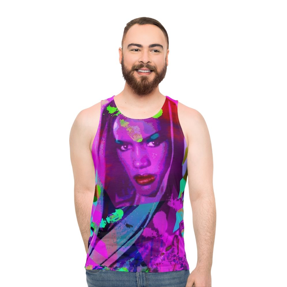 Unisex Grace Jones inspired LGBTQ pride tank top
