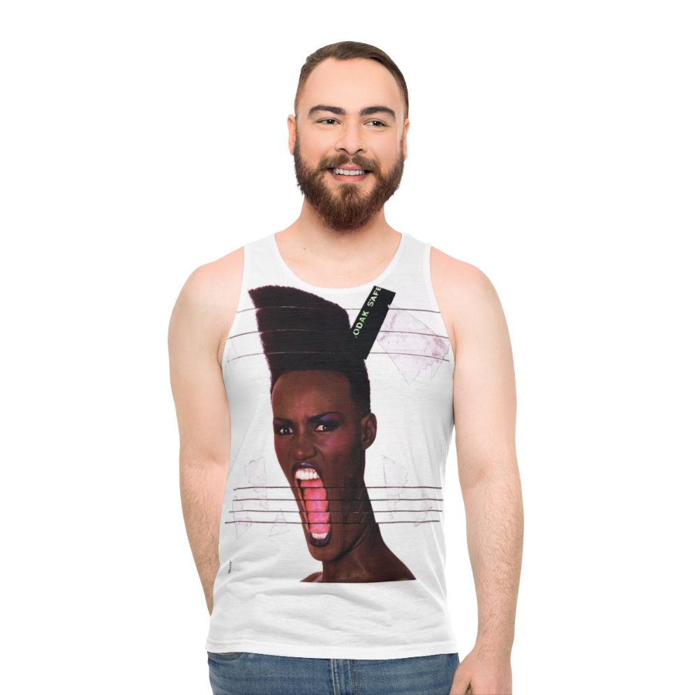 Grace Jones 'Slave to the Rhythm' Unisex Tank Top
